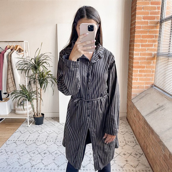 Krista Larson Dresses & Skirts - Krista Larson Striped Shirt Dress
